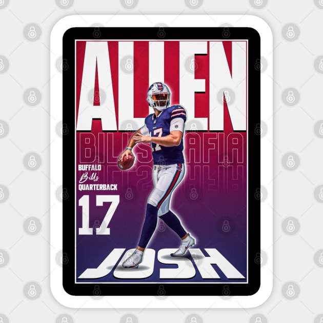 Josh Allen 17 Sticker by NFLapparel